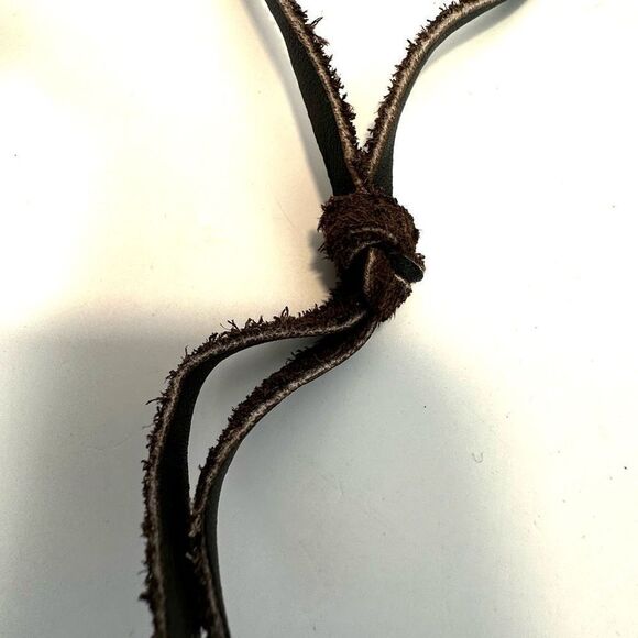 Tomahawk ax pendant necklace on cord - Picture 9 of 9